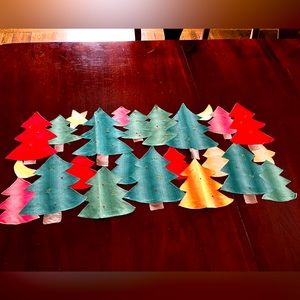 Vintage tree table runner